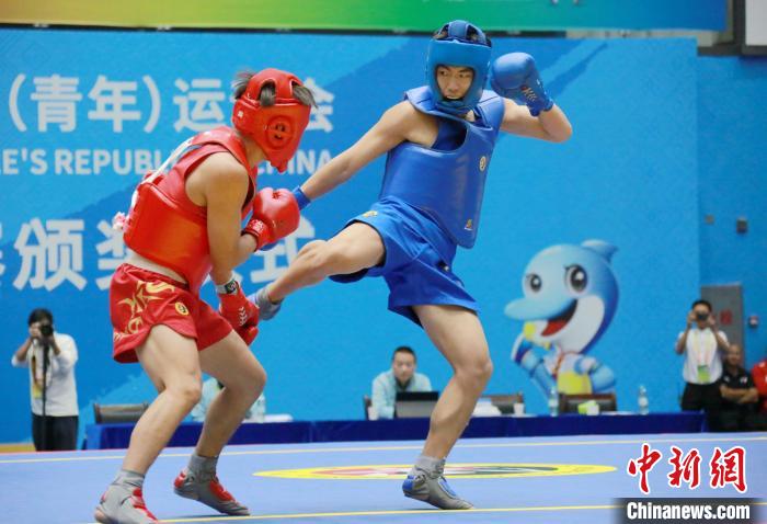 广西灌阳承办的全国第一届学青会武术散打赛落